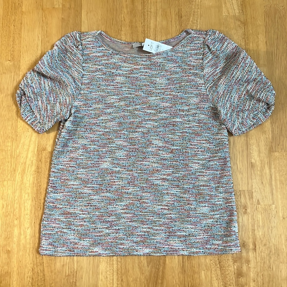 Small short sleeved top from Anne Taylor Loft. New with tags.